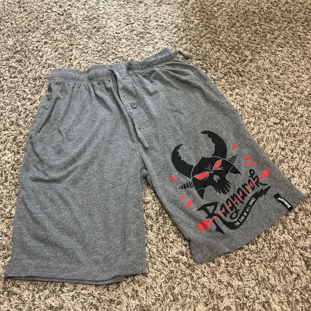Fortnite Grey Ragnarok Lounge Shorts